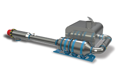 Photo of BlueMAX™ NOVA Selective Catalytic Reduction (SCR) Active Diesel Particulate Filter (ADPF) and Diesel Oxidation Catalyst (DOC) system